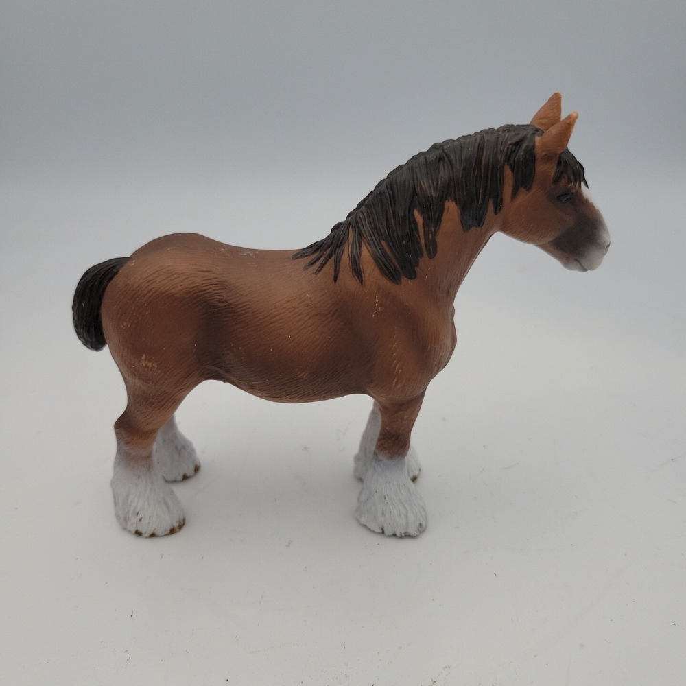 Schleich Clydesdale Horse Figurine 2009 5" Tall
